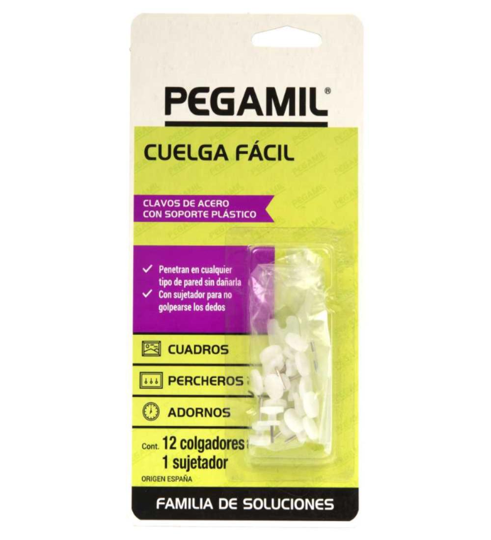 GANCHO CUELGA FACIL PEGAMIL BLISTER 12 PZ